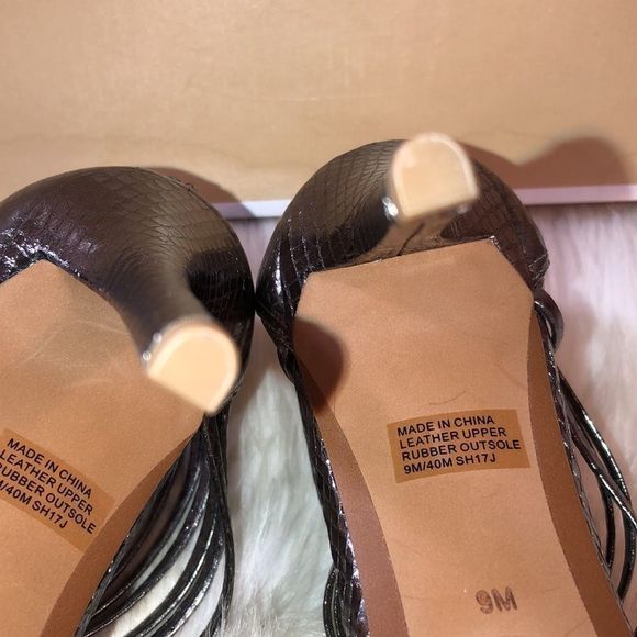 NIB! HP!! Michael Kors Leann Leather Strappy Evening Sandals - Picture 10 of 12